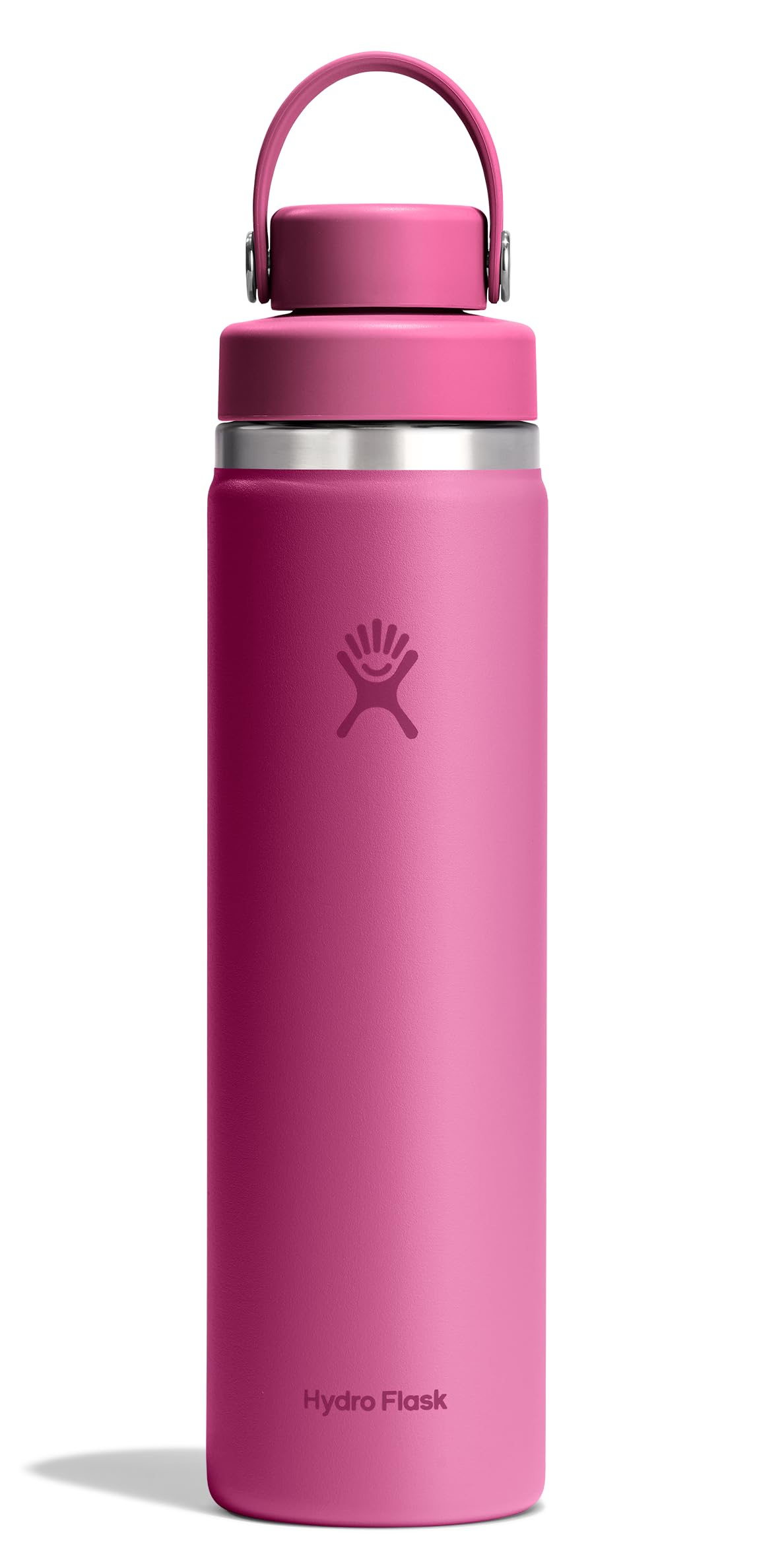 Hydro Flask Water Bottle - Insulated Stainless Steel - Wide Mouth Chug Lid, Non Spill, Leakproof in 24 Oz Reef Pink Image Hydro Flask Water Bottle - Insulated Stainless Steel - Wide Mouth Chug Lid, Non Spill, Leakproof in 24 Oz Reef Pink Image