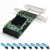 QNINE 8 Port SATA Card, PCIe SATA Controller Card