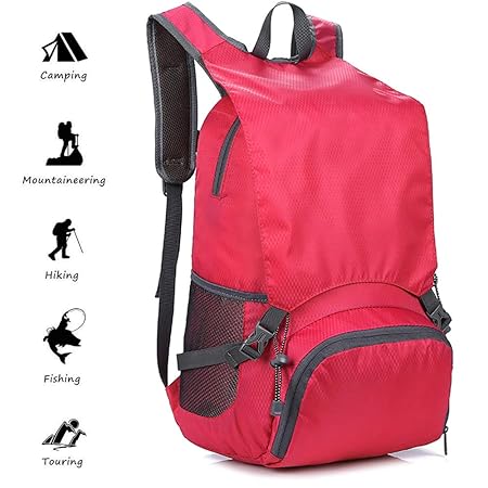 Netspower Wanderrucksäcke, Leichte Packable Trekkingrucksäcke Casual Reiserucksäck Multifunktions Fahrradrucksäck Wasserdicht