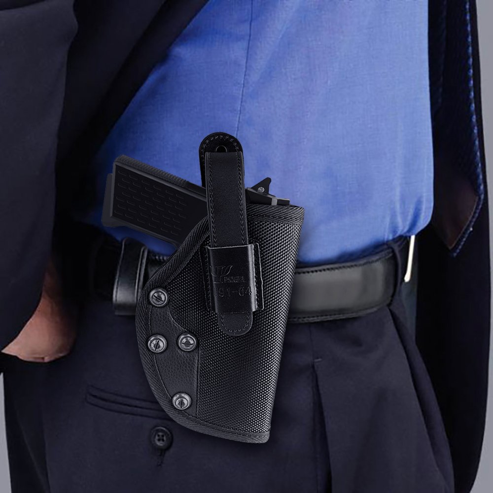 LATIT OWB Holster, Concealed Carry, Removable Thumb Strap, Right Handed Use Only, Outside The Waistband Belt Holster