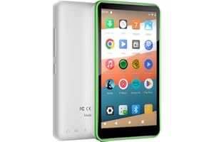 96GB Android MP3 Player for Kids with Bluetooth and WiFi - 4" Touch Screen,Streaming Music&Video Player with Spotify&Google Play Store,FM Radio,Parental Control | DGTenk MP4 Player (Green)