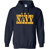 zerogravitee Proud Navy Dad Hooded Sweatshirt in Navy