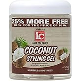 Fantasia Ic Coconut Styling Gel Nourish and Moisturize, 20 Ounce