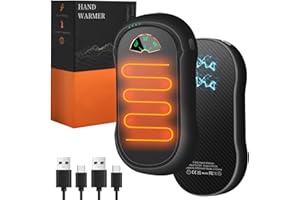 Voph Hand Warmers 2 Pack, 10000 mAh Hot Hand Warmers Rechargeable, Electric USB Rechargeable Portable Hand Warmer, Reusable Hand Warmer for Camping, Fishing, Skiing, Hiking