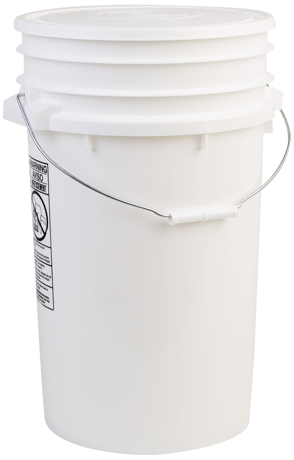 Black Hudson Exchange Premium 7 Gallon Bucket 8 Pack HDPE tillescenter Drum & Pail Handling