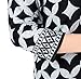 Chicwe Women's Plus Size Cashmere Touch Printed Shift Dress - Knee Length Work and Casual Dress