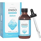 4oz DMSO Liquid 99.99% Pure, Undiluted & Low Odor Dimethyl Sulfoxide, Premium DMSO in a Amber Glass Bottle