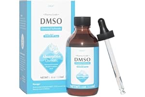IXKX 4oz DMSO Liquid 99.99% Pure, Undiluted & Low Odor Dimethyl Sulfoxide, Premium DMSO in a Amber Glass Bottle