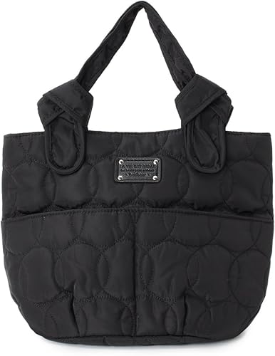 Amazon ハッシュアッシュ Hushush サークルキルトミニトートバッグ 00 ブラック 019 Hushush ハッシュアッシュ トートバッグ