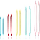 10 Pcs Large Eye Finishing Yarn Needles for Sewing Weaving in Ends, Multicolor Plastic Darning Needle for Yarn Knitting Weaving Sewing Needles for Thick BulkyYarn Crochet Supplies and Accessories