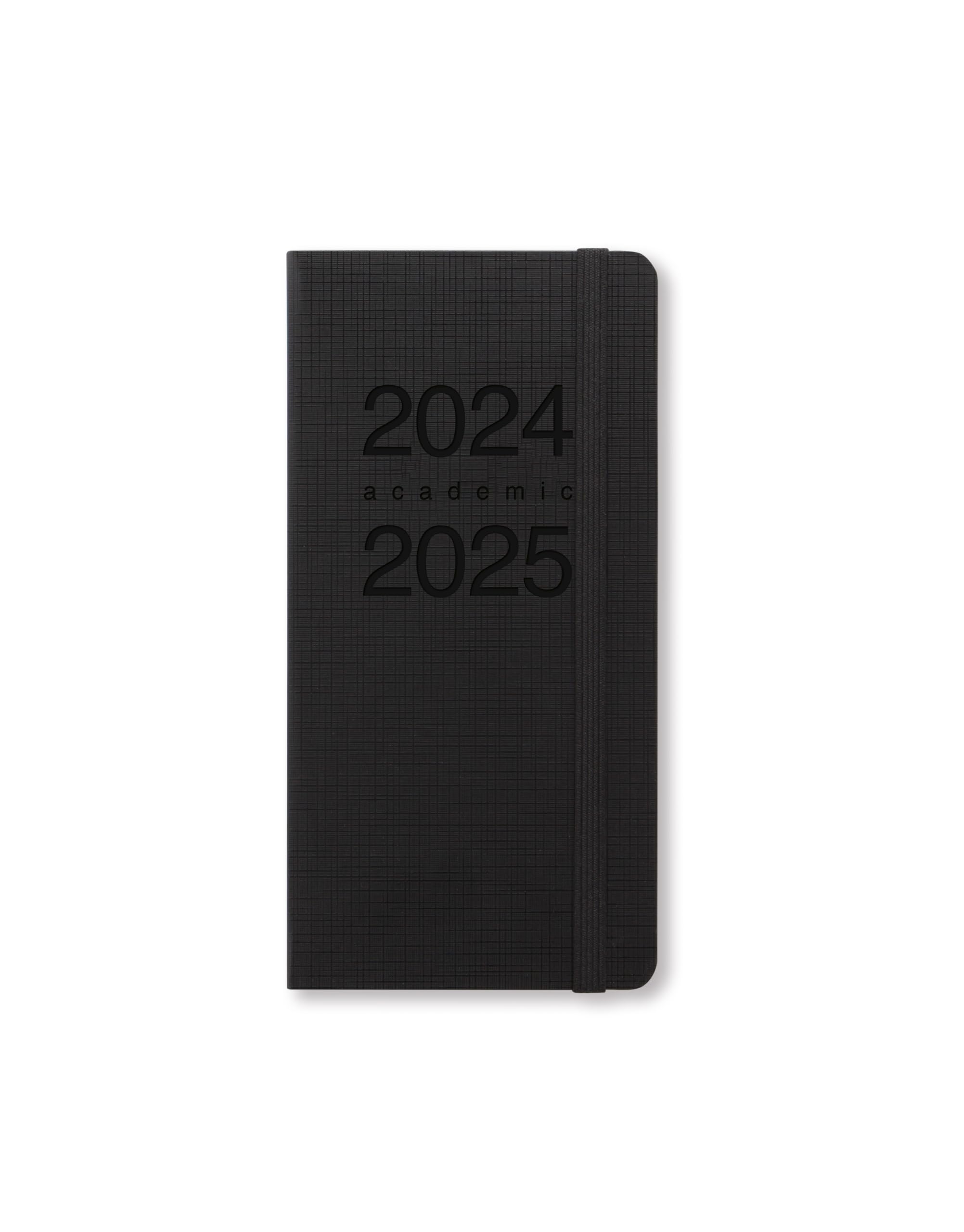 Letts of London Memo Slim academic 2024/2025 week to view diary - black