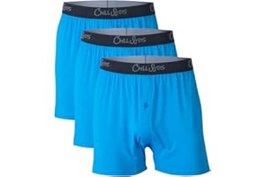 Chill Boys Viscose from Bamboo Boxers for Men – Men's Underwear – Ultra Breathable & Soft Men's Boxer Shorts – 3 Pack
