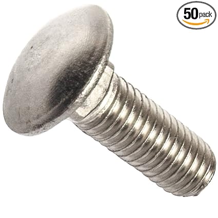 14 20 X 1 12 Carriage Bolts Round Head Square Neck