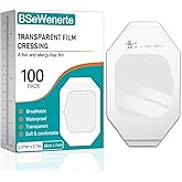 Transparent Film Dressing 100 Packs 2.37" x 2.75" Waterproof Clear Bandages for Tattoo Aftercare Bandage,Scar Therapy,Wound Care