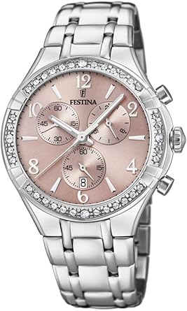 Festina Reloj Cronógrafo para Mujer de Cuarzo con Correa en Acero Inoxidable F20392/3