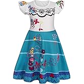 Jurebecia Girls Nightgowns Princess Nightdress Flutter Short Sleeves Pajamas Sleepwear for Toddler Kids Nightie Dress