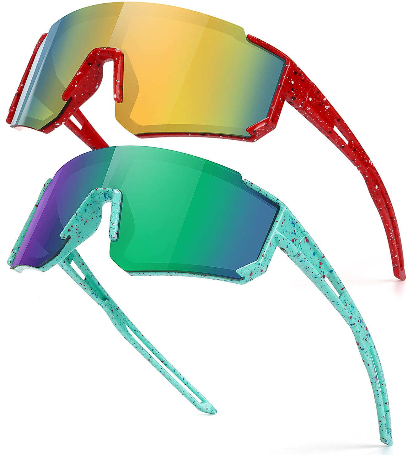 Photo 1 of SEKKAF Youth Baseball Sunglasses for Boys Girls Age 6-12 Softball Cycling Sports Sunglasses for Kids Lightweight Frame
