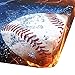 SDIII 4PCS Baseball Sheets Twin Set, Soft Microfiber Deep Pocket Sports Sheets Twin for Boys Girls Kids Teens and Baseball Lovers All Season