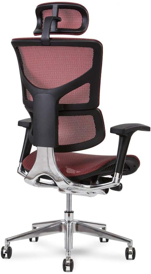 X Chair X2 Executive Task Chair Red K Sport Mesh With Headrest