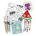 Scentco 51 Piece Activity Kit - Scented Color Pencils, Gel Crayons, Scratch & Sniff Stickers with Coloring Sheets