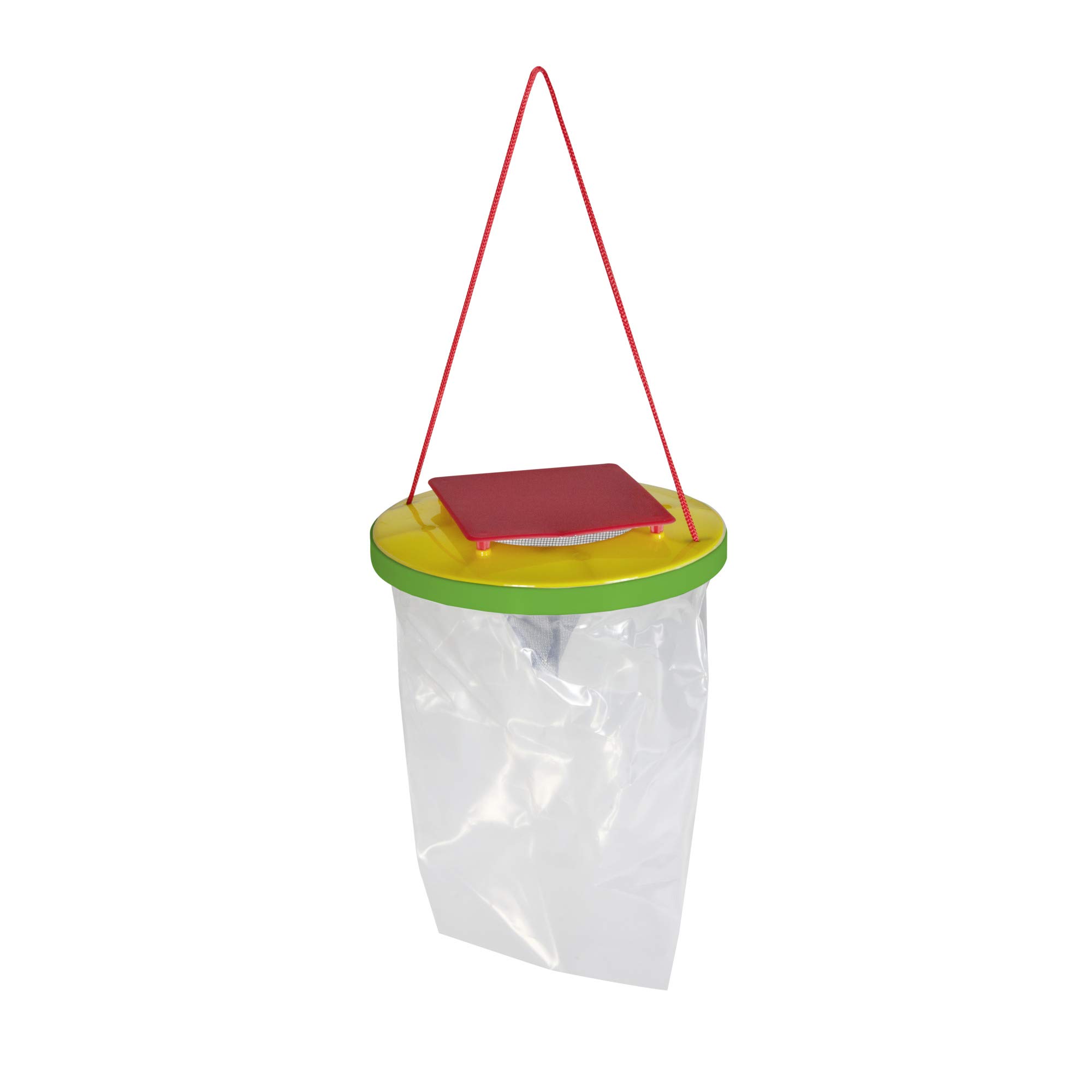 Windhager Fly Trap, Fly and Wasp Trap, One Way Disposable Trap for Wasps, Wasp Catcher, Insect Trap, No Attractant, 19 x 19 x 25 cm, 03225, Transparent