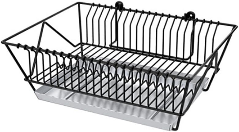 FINTORP Steel dish drainer,Dish racks Can be hung on the wall 14.75-inch black, galvanised