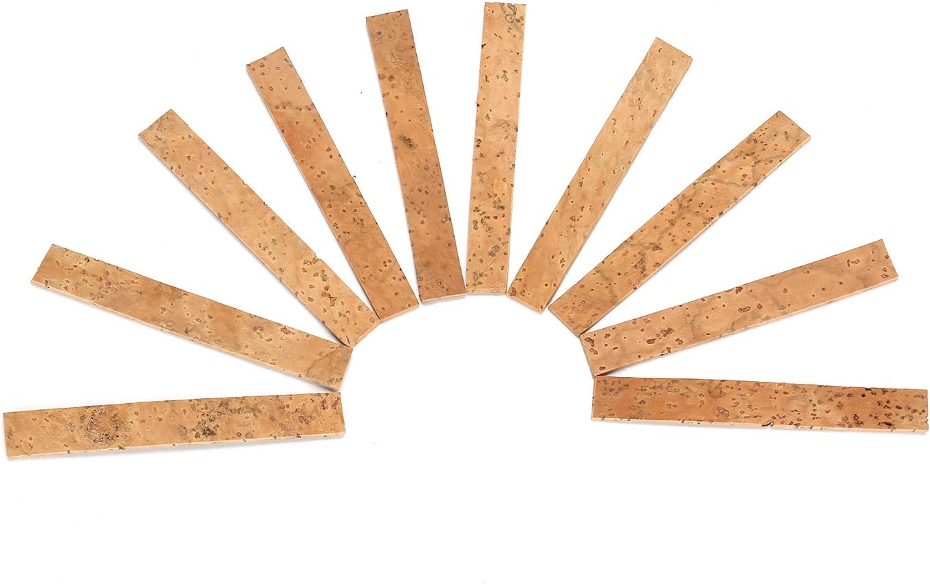 10pcs Neck Joint Cork Sheet Instrument Repair Accessories