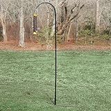 Droll Yankees Shepherd Hook, Bird Feeder Hanger Pole Outdoor Hanging Metal Stand, 77 Inch, Black, SEP