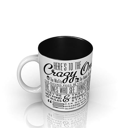 Seven Rays Steve Jobs Think Different Printed Ceramic Tea/Coffee Mug