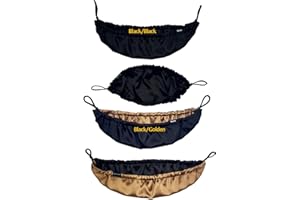 NAEE 2PCS Mens Beard Bonnet Reusable Washable Beard Bid Soft Satin Reversible Beard Bandana