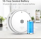 Wisualarm Smoke Alarm 10 Year Battery EN14604 UKCA Mute Remote Big Test 85dB view 5