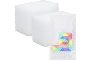 LSWTEIZ 100Pcs Bubble Out Bags Pouches 6" x 10" Protective Bubble Pouches Bags for Shipping, Double Walled Bubble Cushioning Bags Thickening Shockproof Foam Bags for Packing, Moving, Shipping, and Storage