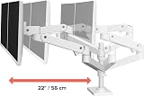 Ergotron LX Pro Premium Vertical Dual Monitor Arm White 27 in 4-22 lb view 5