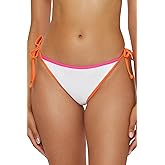 BCA by Rebecca Virtue Women's Block Party Tie Side Bikini Bottom, Cheeky Coverage, Swimwear Separates
