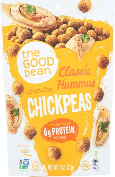 THE GOOD BEAN CRUNCHY CHICKPEAS – CLASSIC HUMMUS...
