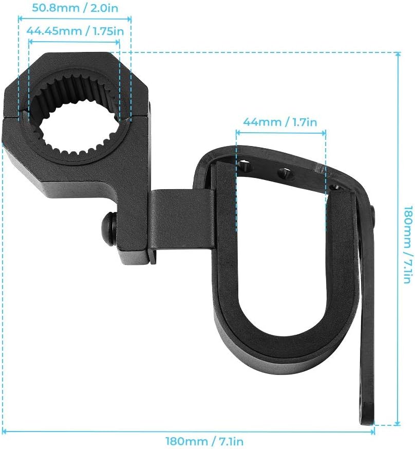 UTV Gun Holder, kemimoto Roll Bar Rack Fits for 1.75” 1.875" 2” Roll Bars Compatible with Polaris RZR Ranger Can Am Honda Kawasaki: Automotive