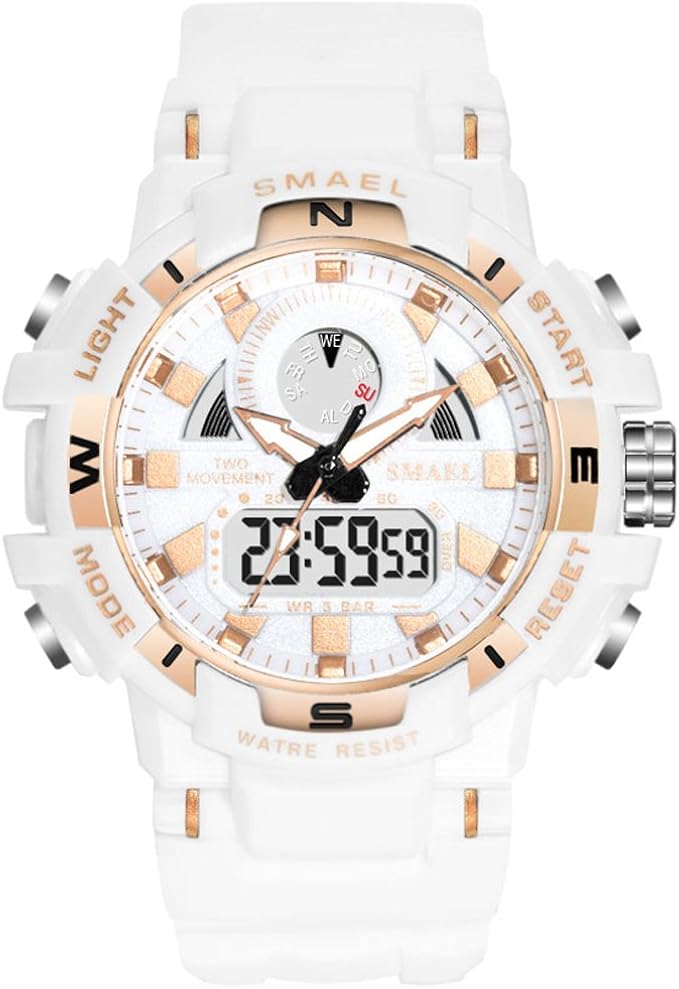 Amazon Co Jp レディーススポーツデジタル腕時計 防水ホワイトリストウォッチ ホワイト 腕時計