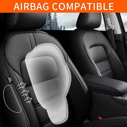 Full Set Faux Leather Car Seat Covers For Nissan – Front & Rear – Airbag Friendly, Waterproof