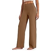 G4Free BareFeel No Front Seam Straight Leggings for Women High Waisted Wide Leg Yoga Pants 29"/31"/33"