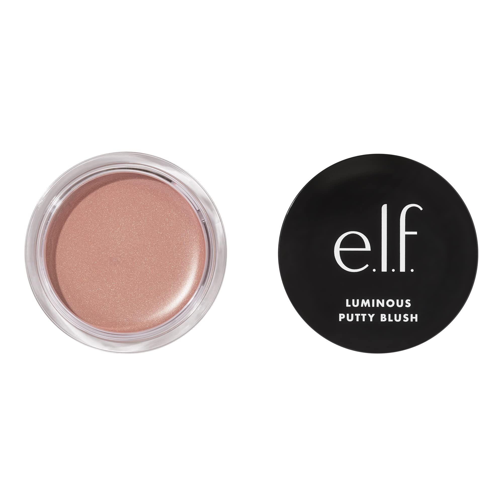 e.l.f. Luminous Putty Blush, Putty To Powder Blush With A Shimmer Finish, Lightweight, Buildable Formula, St. Barts