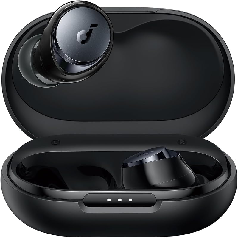 Soundcore by anker space a40 fones de ouvido bluetooth sem fio cancelamento de ruído ativo adaptativo, reprodução total de 50 horas, som ldac de alta resolução, ajuste confortável, 6 microfones, carregamento sem fio, carregamento rápido