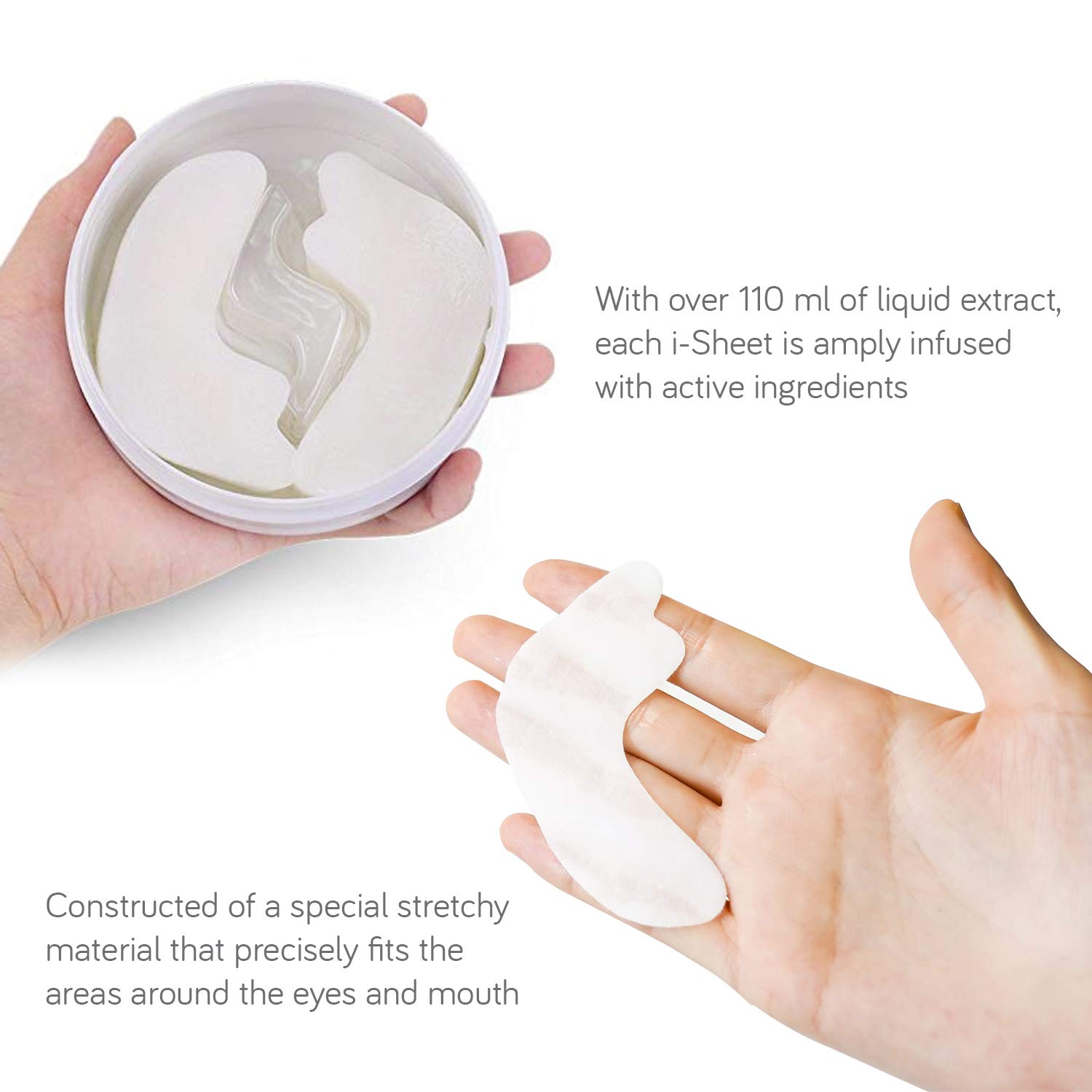 Spa Treatment UMB Stretch iSheet, Brightening Care for Your Under Eye (60 sheets) : Beauty