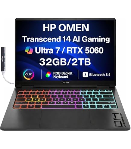 Amazon.com: HP OMEN Transcend 14 AI Gaming Laptop 14.0