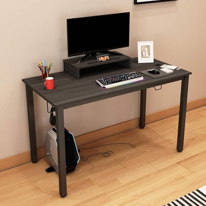 114 x 60 cm Acero Inoxidable Huracan Escritorio Gaming Grande Mesa