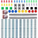 ELEGOO Electronics Component Pack with resistors, LEDs, Switch, Potentiometer for Arduino UNO, MEGA2560, Raspberry Pi
