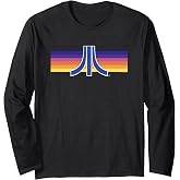 ATARI Retro Sunset Vintage Gaming Logo Long Sleeve T-Shirt