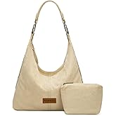 Wrangler Suede Hobo Purse for Women Embossed Soft Slouchy Shoulder Bag 2Pcs Set