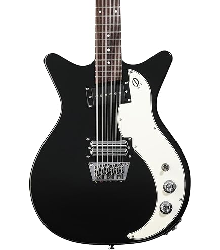 Amazon.com: Danelectro Vintage 12 String Electric Guitar - Black