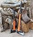TABOR TOOLS Splitting Axe, Wood Splitting Maul with Strong Fiberglass Handle and Anti-Slip Grip. J55A. (Splitting Maul, 32