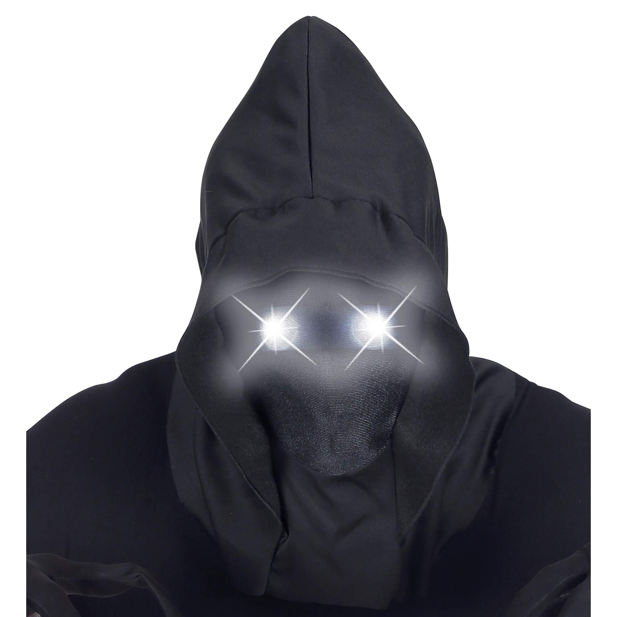 W WIDMANN MILANO Party Fashion - Mask Invisible Face with Hood and Luminous Eyes, Fade in Fade Out Effect, Halloween